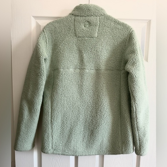 Magellan Outdoors Women’s Sage Green Teddy Fleece Jacket - Picture 2 of 3